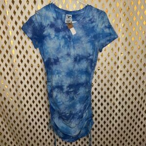 NWT Victoria’s Secret PINK mini dress tie-dye blue size S